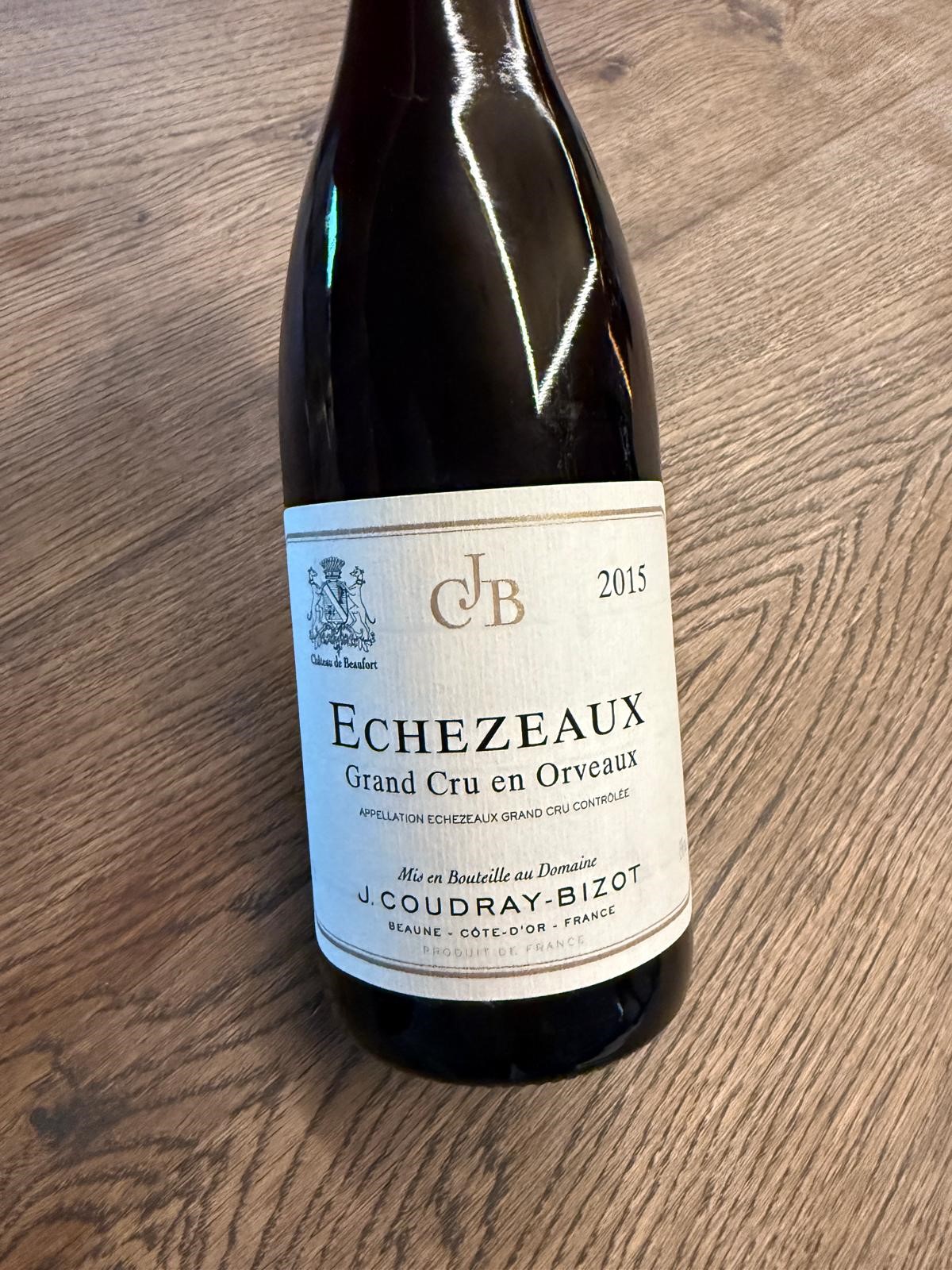 DOMAINE COUDRAY BIZOT ECHEZEAUX GRAND CRU EN ORVEAUX 2015 0.75L.
